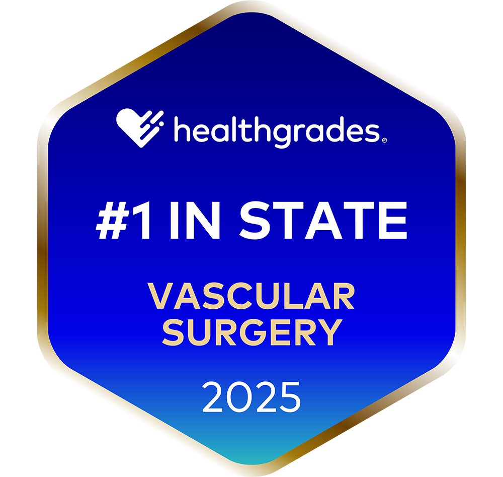 Healthgrades #1 in State for Vascular Surgery