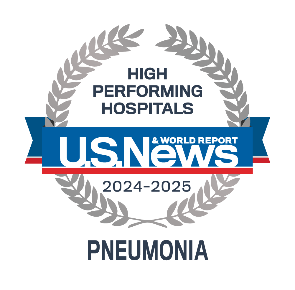 Awards badge for High Performing Hospitals for Chronic Obstructive Pulmonary Disease – U.S. News and World Report 2023-24