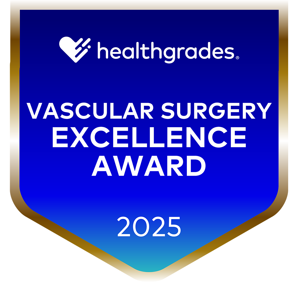 Healthgrades Vascular Surgery Excellence Award Medallion