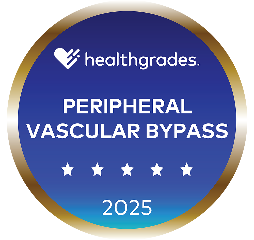Healthgrades Five-Star for Peripheral Vascular Bypass Medallion
