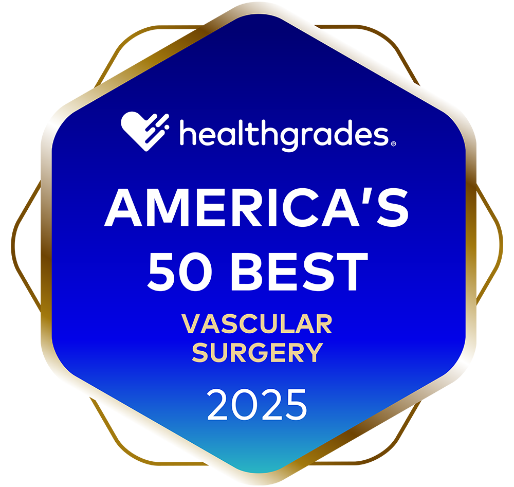 Healthgrades America’s 50 Best Vascular Surgery Medallion