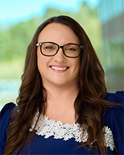 Head and shoulders portrait of Greta Morrison, 2025 Servant’s Heart Award Winner