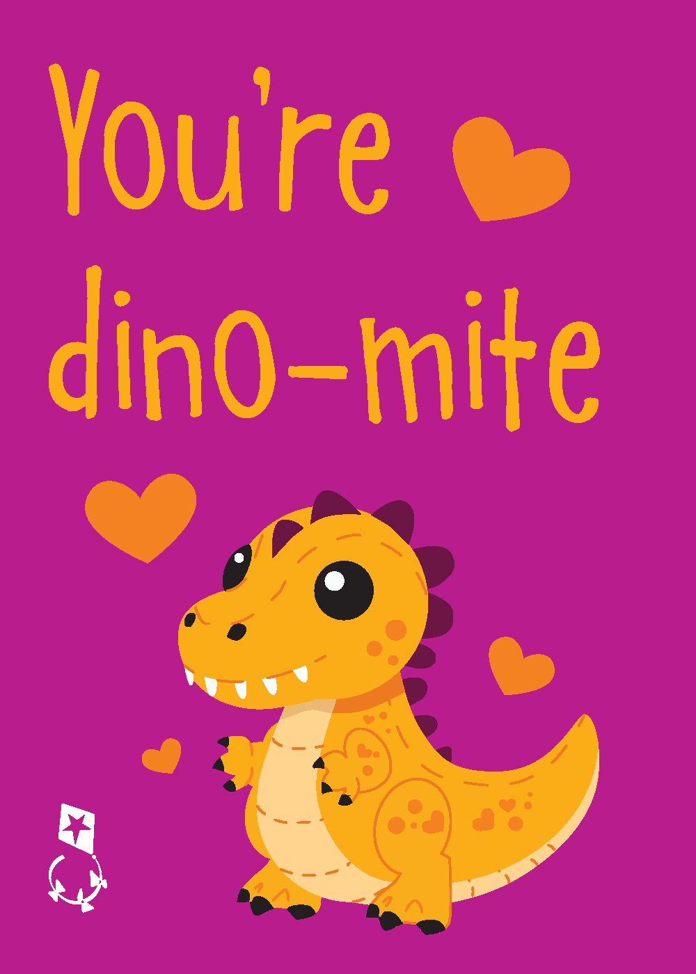 Niswonger Valentine's Day Card You're Dino-mite Design 2026
