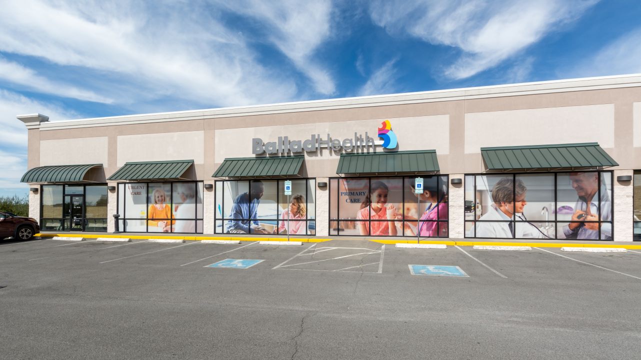 Exterior of Ballad Health Medical Associates Urgent Care building in Norton, VA