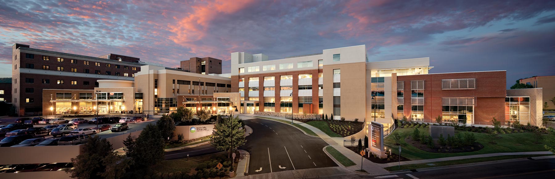 photo: Holston Valley facility exterior at twilight