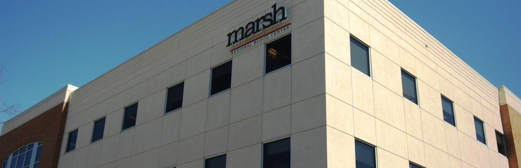 Building exterior of Marsh Regional's Kingsport donation center