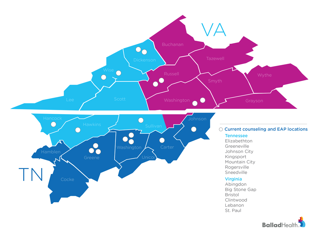 Behavioral Health Locations Map