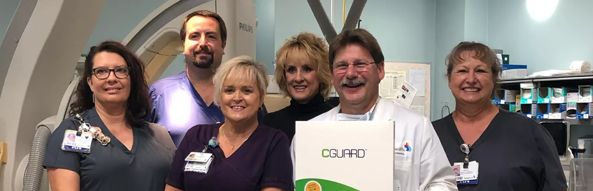 Research team group photo during CGuard clinical trial event