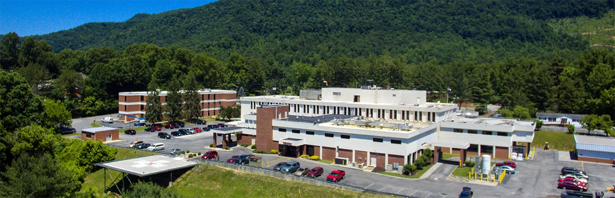 Lonesome Pine Hospital exterior aerial photo