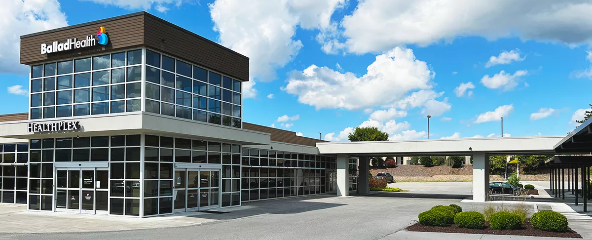 Healthplex glass building exterior