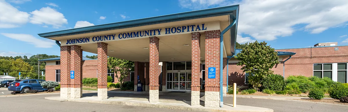 Johnson County Community Hospital ground exterior entrance