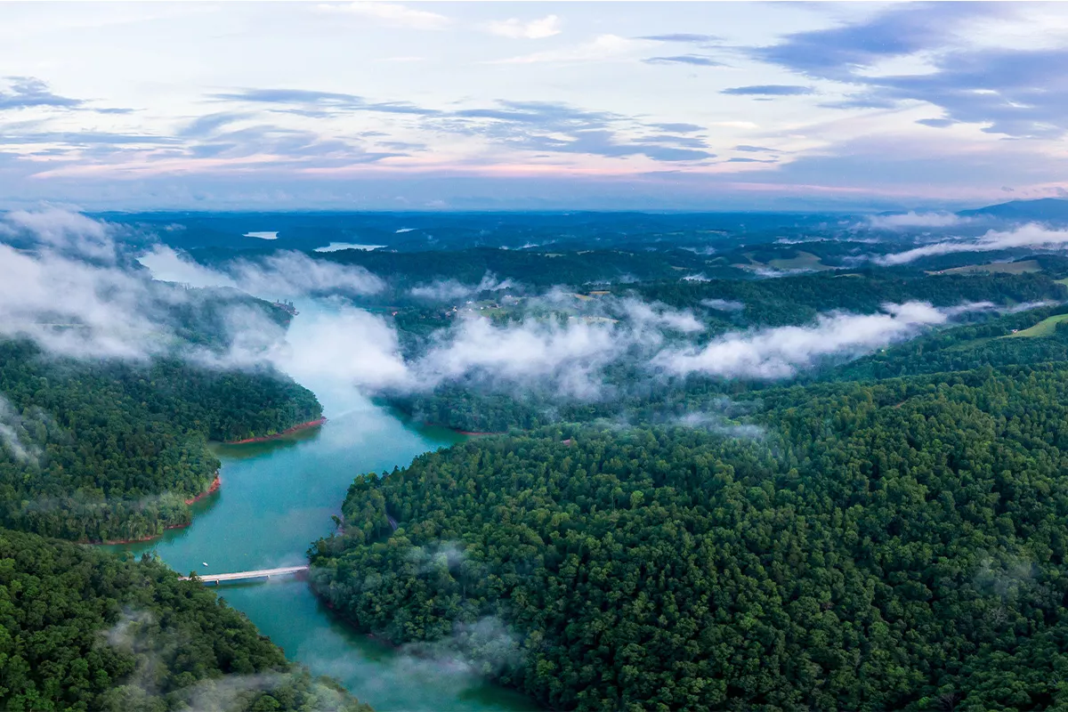 Norris Lake aerial shot