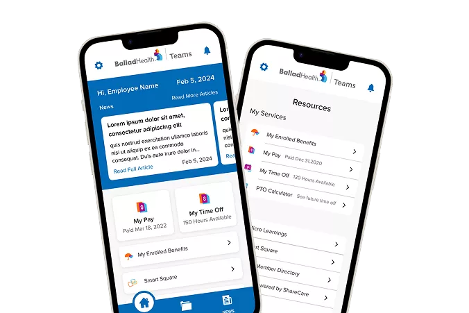 Ballad Health team member mobile app