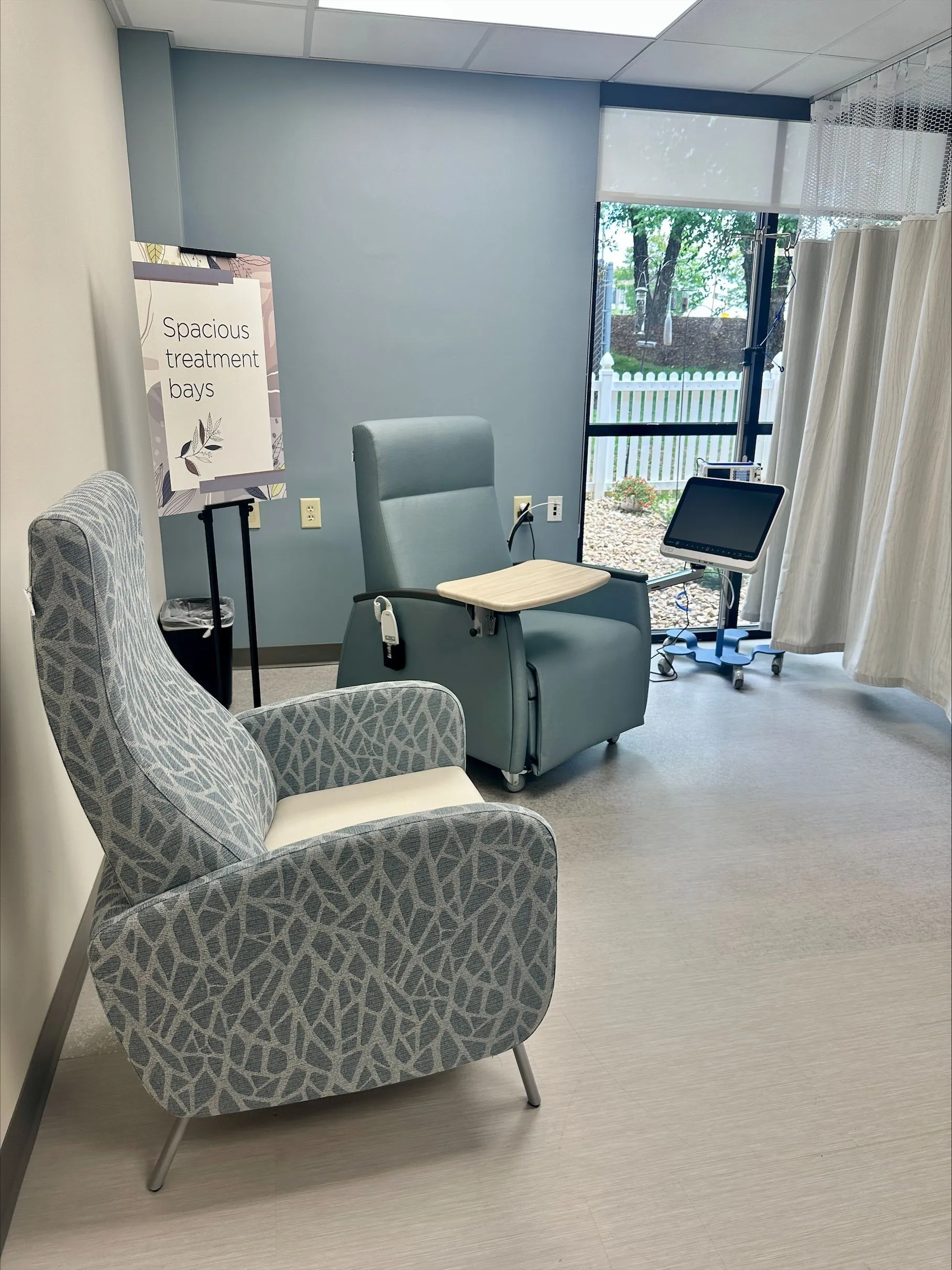 Lobby area of newly expanded Cancer Care in Johnson City