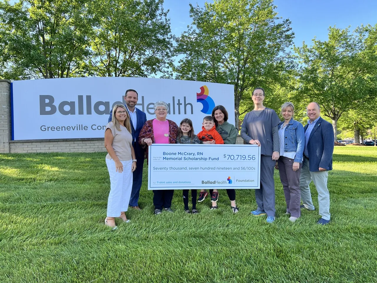 Boone McCrary, RN Memorial Scholarship fund at Greeneville Community Hospital