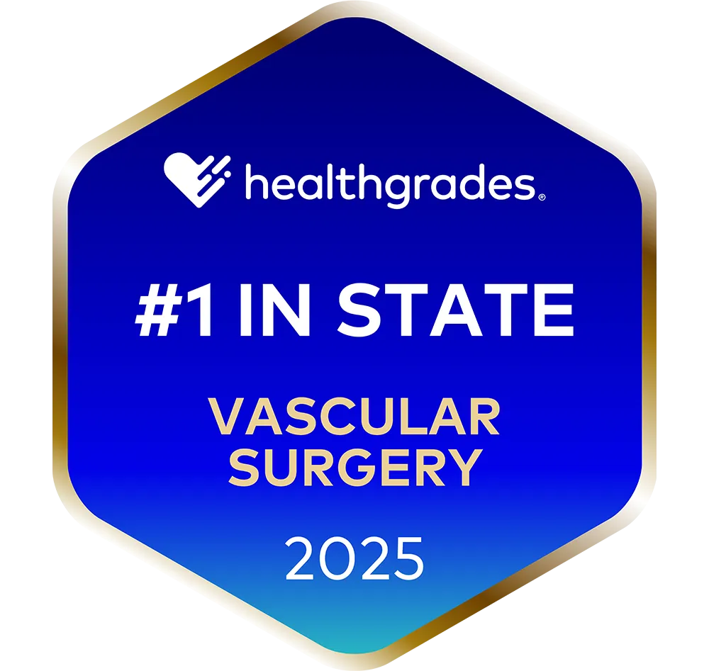 Healthgrades #1 in State for Vascular Surgery