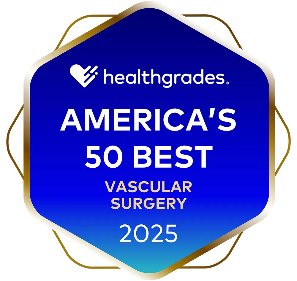 Healthgrades America’s 50 Best Vascular Surgery Medallion