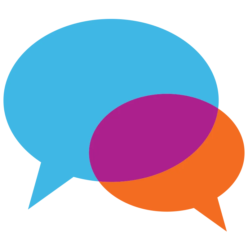 Icon representing speech bubbles