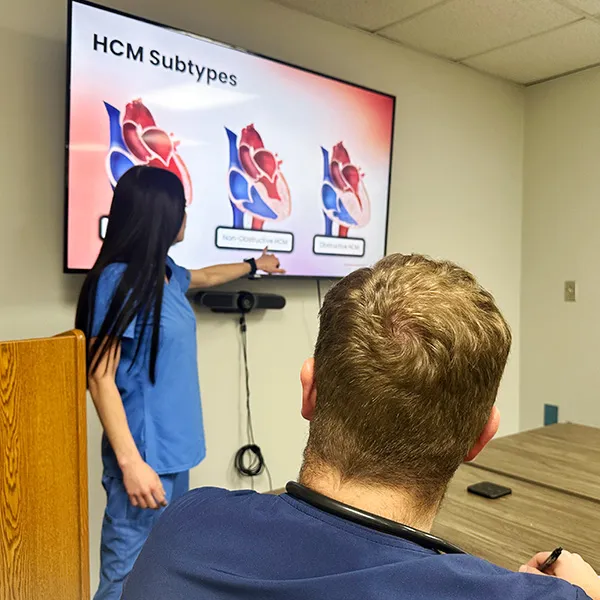 Pharmacy residents in a classroom setting