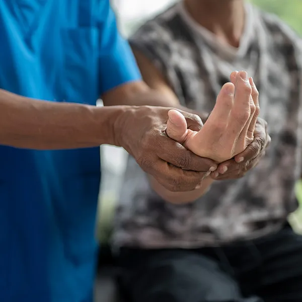 Photo of hand massage physical therapy
